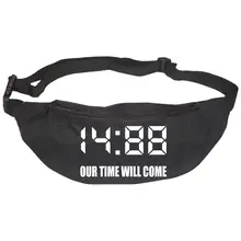 Bestickte Gürteltasche "V2" - 1488 Our time will come Vorderseite