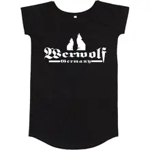 Damen T-Shirt Kleid - Werwolf Germany mit Wolf - gewählte Variante