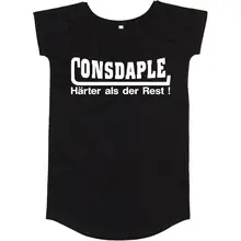 Damen T-Shirt Kleid - Consdaple, härter als der Rest Vorderseite