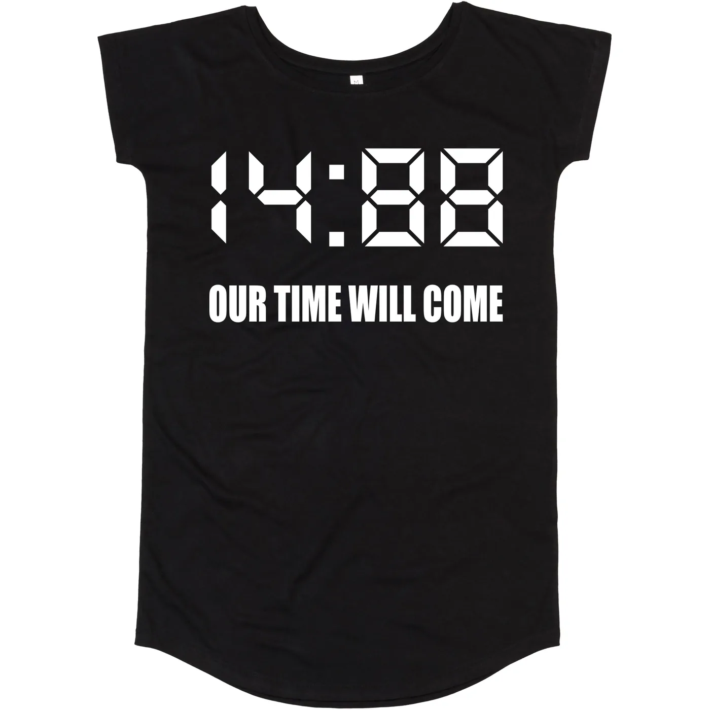 Damen T-Shirt Kleid - 1488 Our time will come