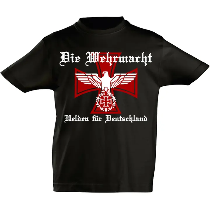Kinder T-Shirt - Die Wehrmacht, Helden für Deutschland