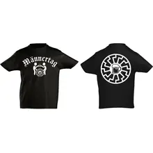 Kinder T-Shirt - Männertag Vorder- und Rückseite