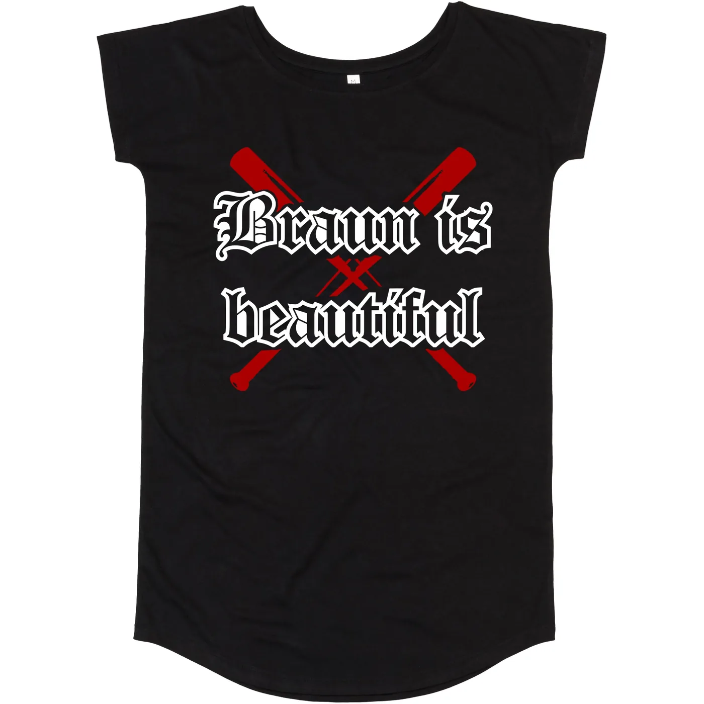 Damen T-Shirt Kleid - Braun is beautiful