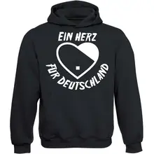 Kinder Kapuzenpullover - Ein Herz für Deutschland Vorderseite