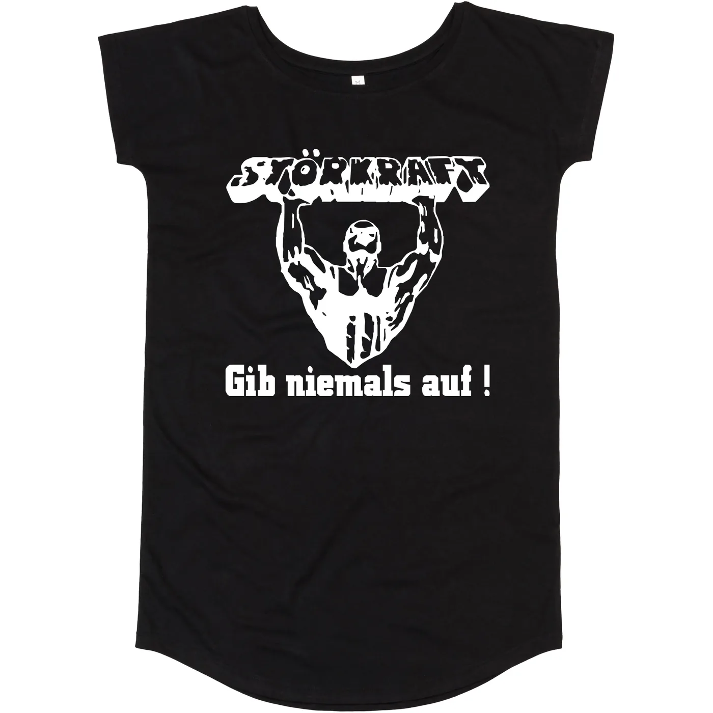 Damen T-Shirt Kleid - Störkraft gib niemals auf
