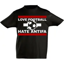 Kinder T-Shirt - Love Football hate Antifa - gewählte Variante