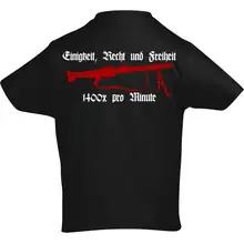 Kinder T-Shirt - Mg42 Einigkeit, Recht und Freiheit Rückseite