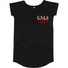 Damen T-Shirt Kleid - GNLS, Schlagring Vorderseite