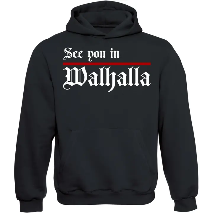 Kinder Kapuzenpullover - See you in Walhalla, Strich