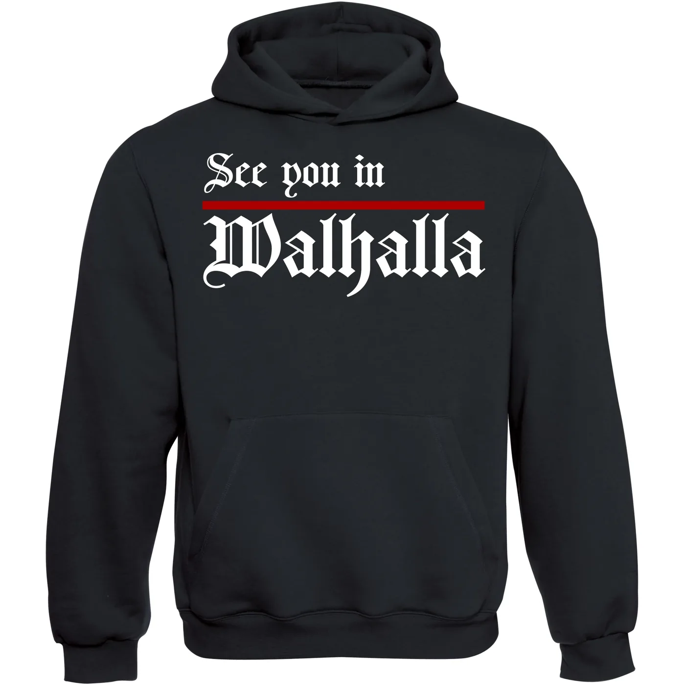 Kinder Kapuzenpullover - See you in Walhalla, Strich