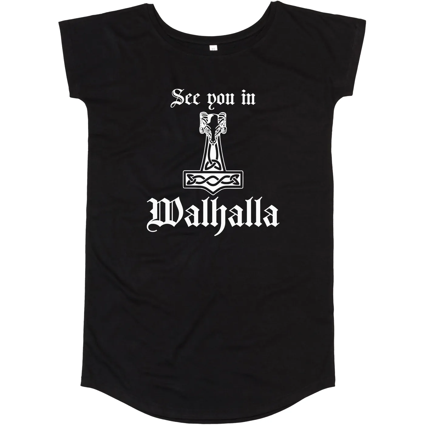 Damen T-Shirt Kleid - See you in Walhalla Thorhammer