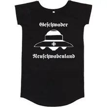 Damen T-Shirt Kleid - Geschwader Neuschwabenland Vorderseite
