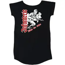 Damen T-Shirt Kleid - Infanterie, Königin aller Waffen Rückseite