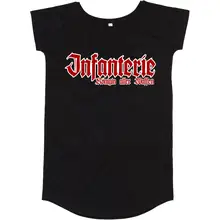 Damen T-Shirt Kleid - Infanterie, Königin aller Waffen Vorderseite
