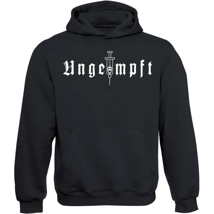 Kinder Kapuzenpullover - Ungeimpft, Einfarbig