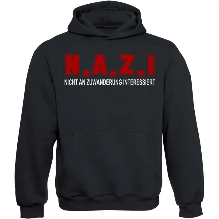 Kinder Kapuzenpullover - Nicht an Zuwanderung interessiert, Fahne