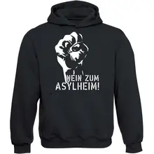 Kinder Kapuzenpullover - Nein zum Asylheim Vorderseite