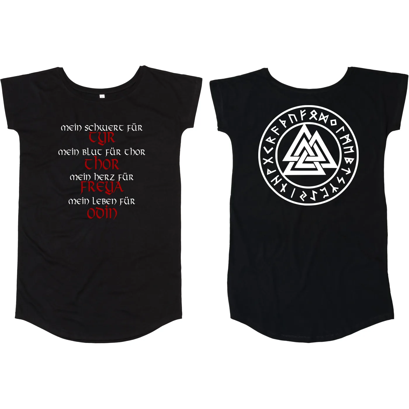 Damen T-Shirt Kleid - Mein Schwert für Tyr