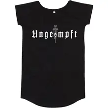 Damen T-Shirt Kleid - Ungeimpft, Einfarbig - gewählte Variante