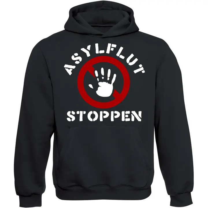 Kinder Kapuzenpullover - Asylflut stoppen