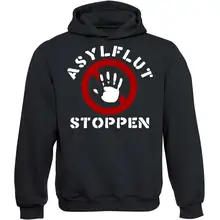 Kinder Kapuzenpullover - Asylflut stoppen - gewählte Variante