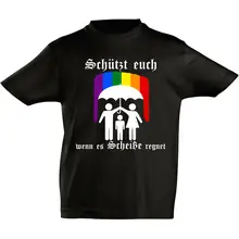 Kinder T-Shirt - Schützt euch wenn es Scheiße regnet Vorderseite