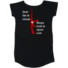Damen T-Shirt Kleid - Heute tolerant morgen fremd im eigenen Land Rückseite