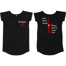 Damen T-Shirt Kleid - Heute tolerant morgen fremd im eigenen Land Vorder- und Rückseite