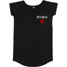 Damen T-Shirt Kleid - Heute tolerant morgen fremd im eigenen Land Vorderseite