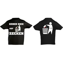 Kinder T-Shirt - Keinen Bock auf Zecken Vorder- und Rückseite
