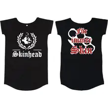 Damen T-Shirt Kleid - Für immer Skin Vorder- und Rückseite