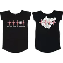 Damen T-Shirt Kleid - Mein Herz schlägt für Deutschland - gewählte Variante