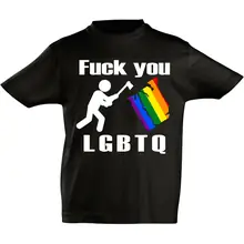 Kinder T-Shirt - Fuck you, LGBTQ Vorderseite