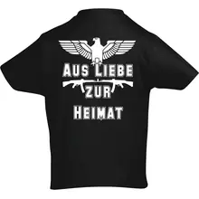 Kinder T-Shirt - Aus liebe zur Heimat Rückseite