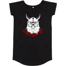 Damen T-Shirt Kleid - Walhalla ruft Vorderseite