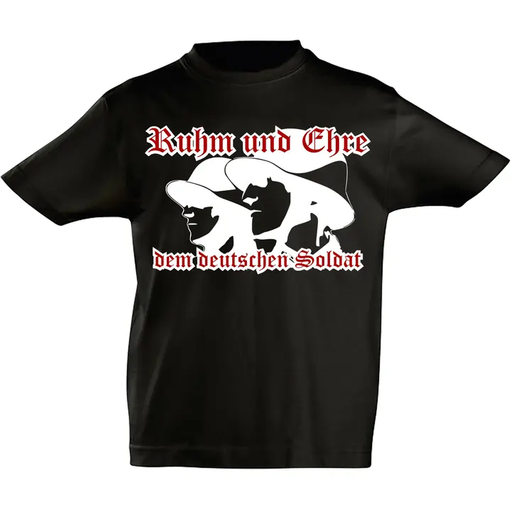 Kinder T-Shirt - Ruhm und Ehre dem deutschen Soldat