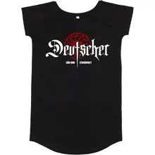 Damen T-Shirt Kleid - Deutscher, zäh und standhaft Vorderseite
