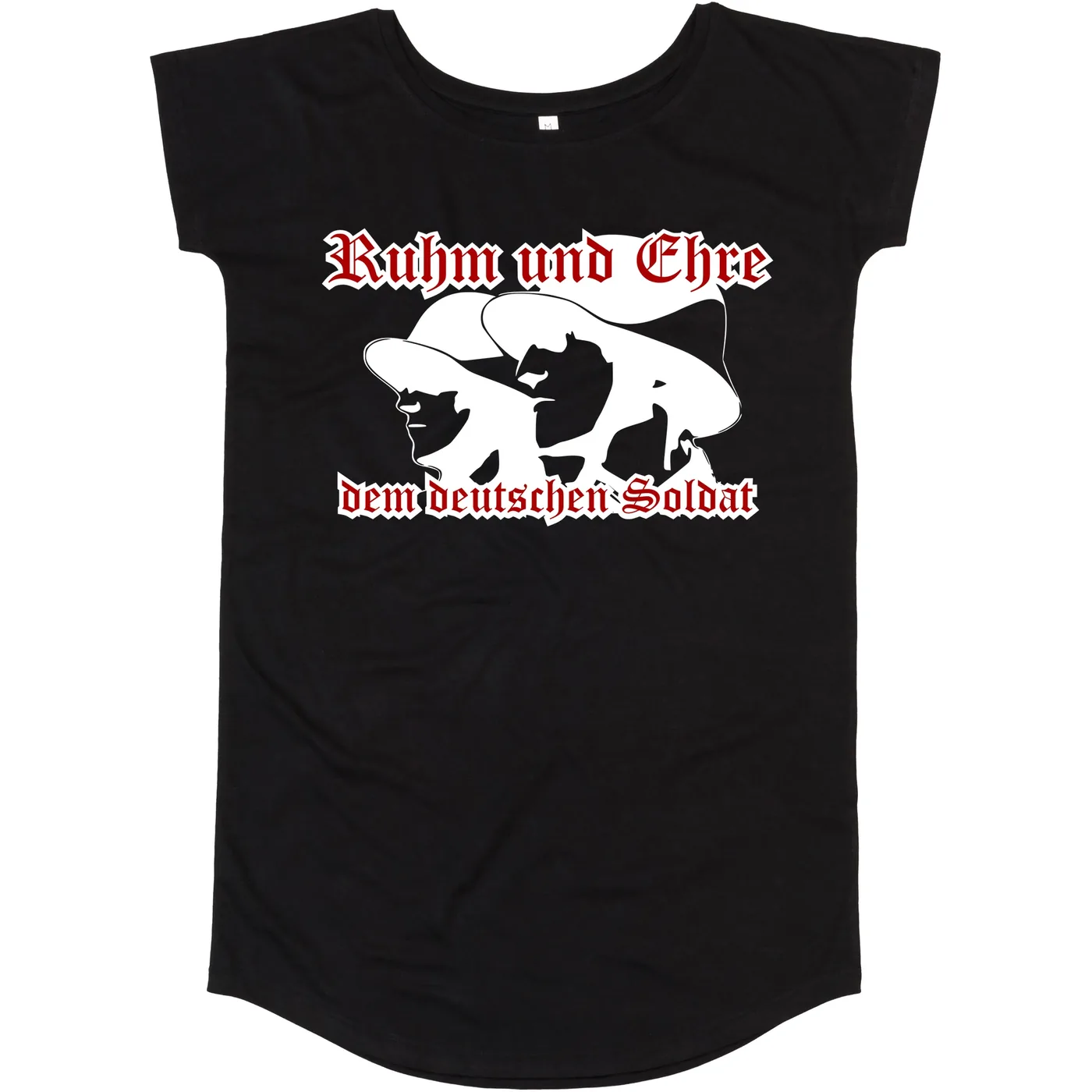 Damen T-Shirt Kleid - Ruhm und Ehre dem deutschen Soldat