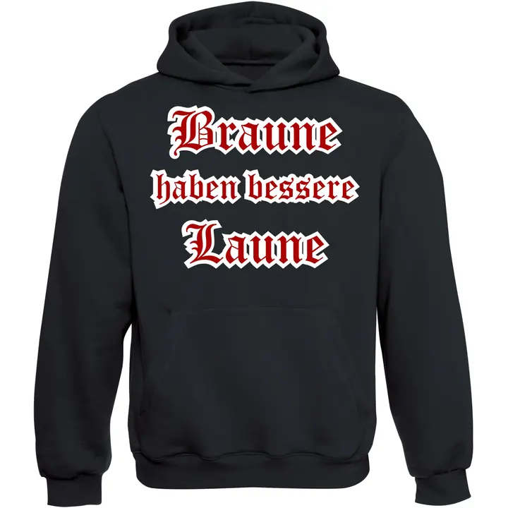 Kinder Kapuzenpullover - Braune haben bessere laune