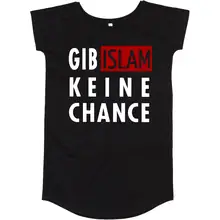 Damen T-Shirt Kleid - Gib Islam keine Chance - gewählte Variante