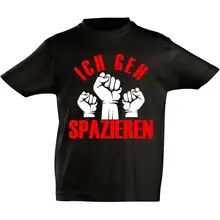 Kinder T-Shirt - Ich geh Spazieren Vorderseite