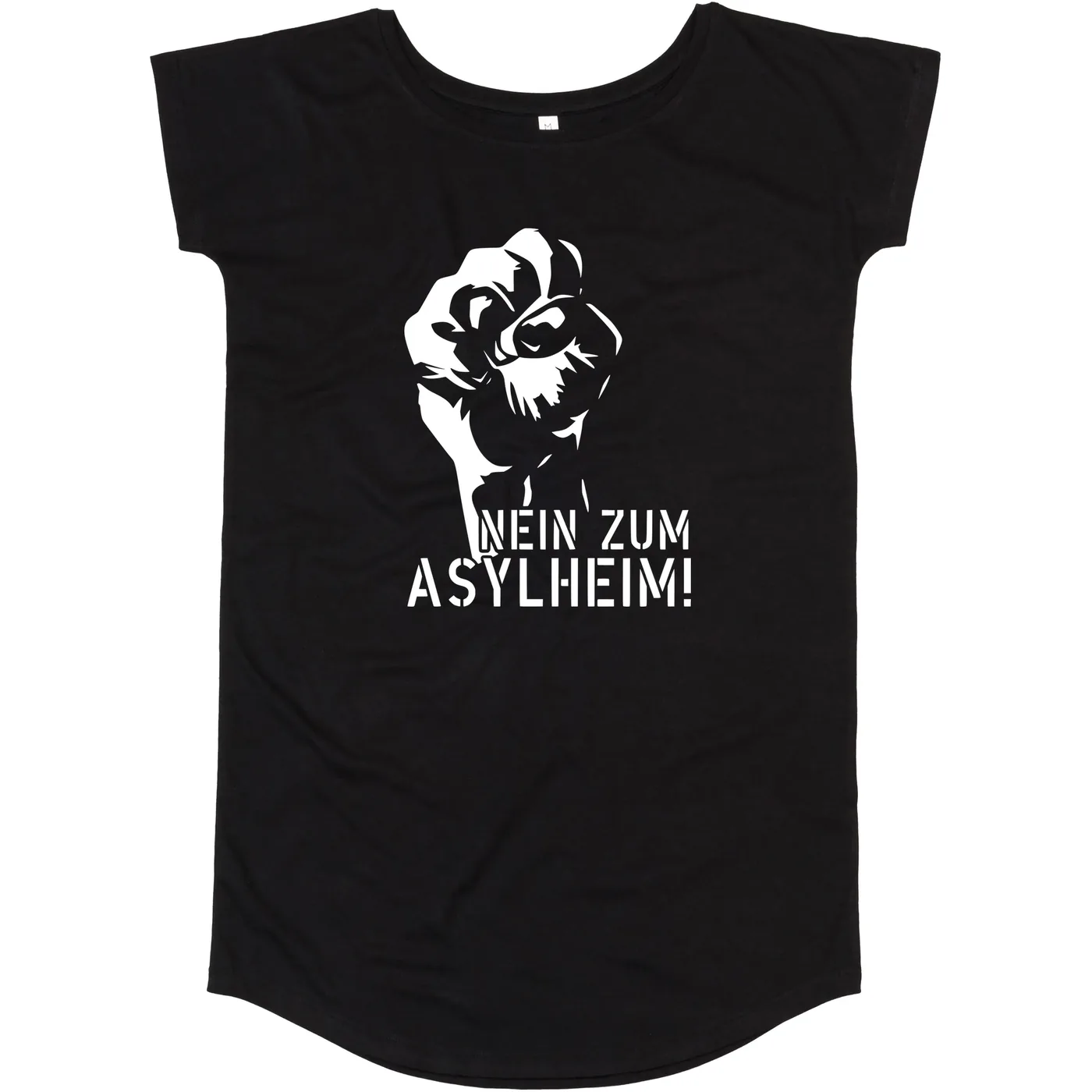 Damen T-Shirt Kleid - Nein zum Asylheim