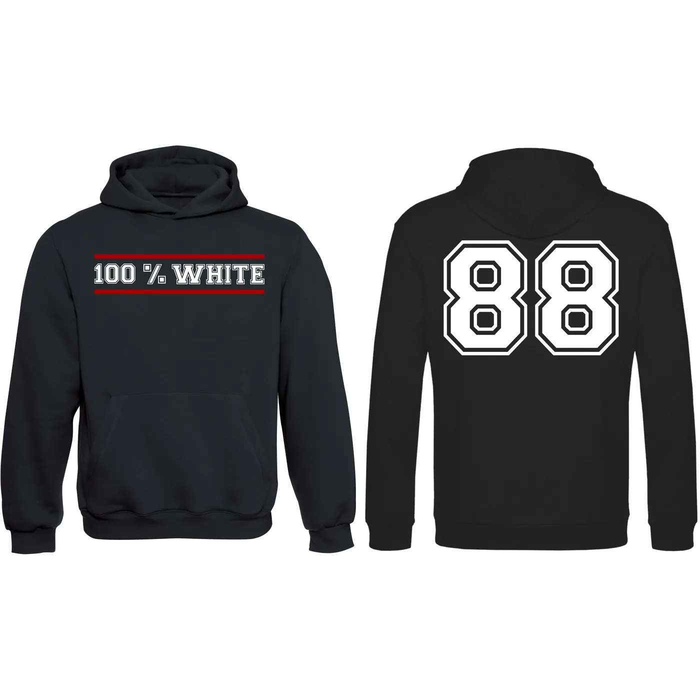 Kinder Kapuzenpullover - 100% White