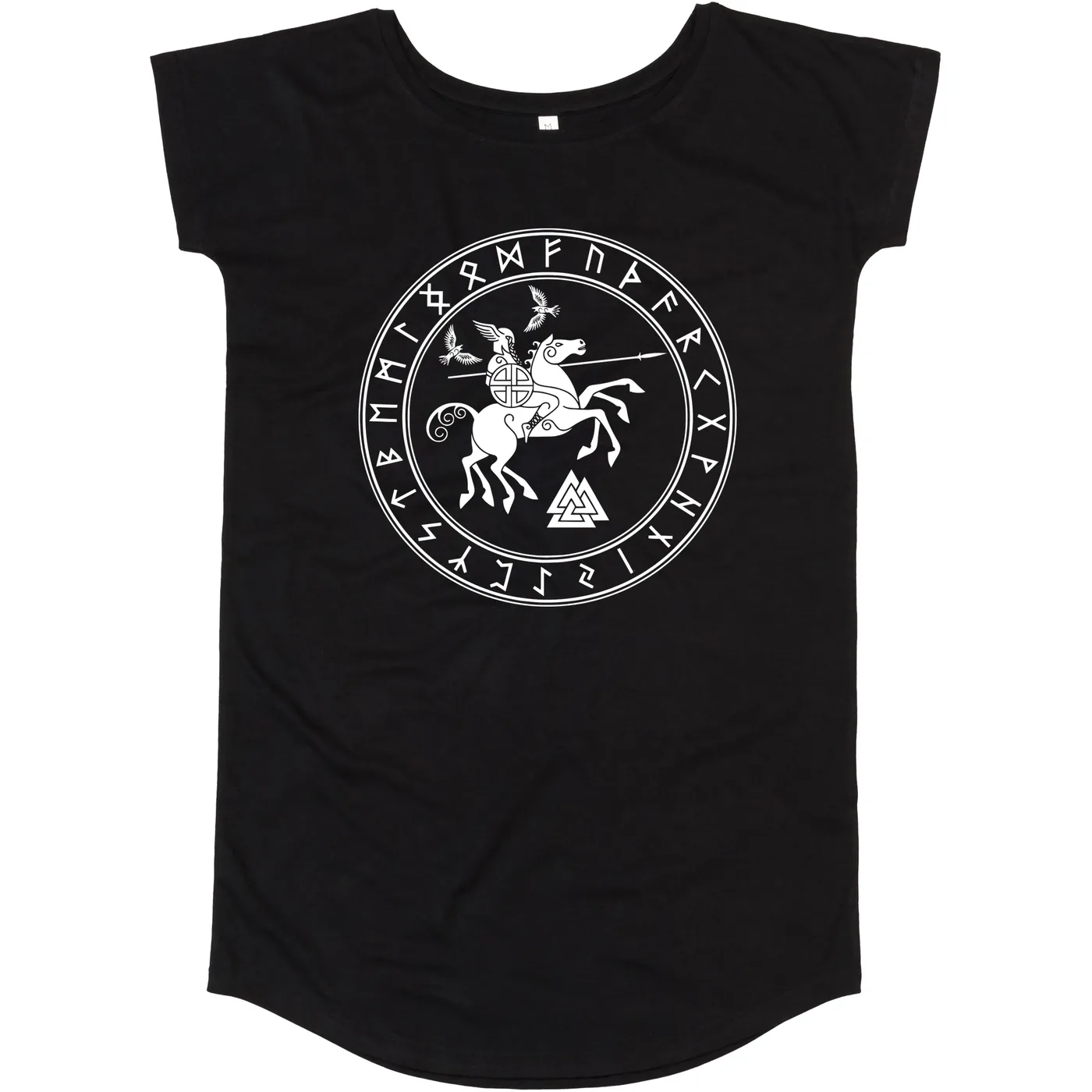 Damen T-Shirt Kleid - Odin und Sleipnir