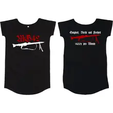 Damen T-Shirt Kleid - Mg42 Einigkeit, Recht und Freiheit Vorder- und Rückseite