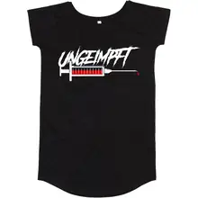 Damen T-Shirt Kleid - Ungeimpft, Spritze - gewählte Variante