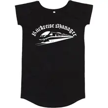 Damen T-Shirt Kleid - Rückreisemanager Vorderseite