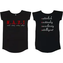 Damen T-Shirt Kleid - Nazi, natürlich anständig - gewählte Variante