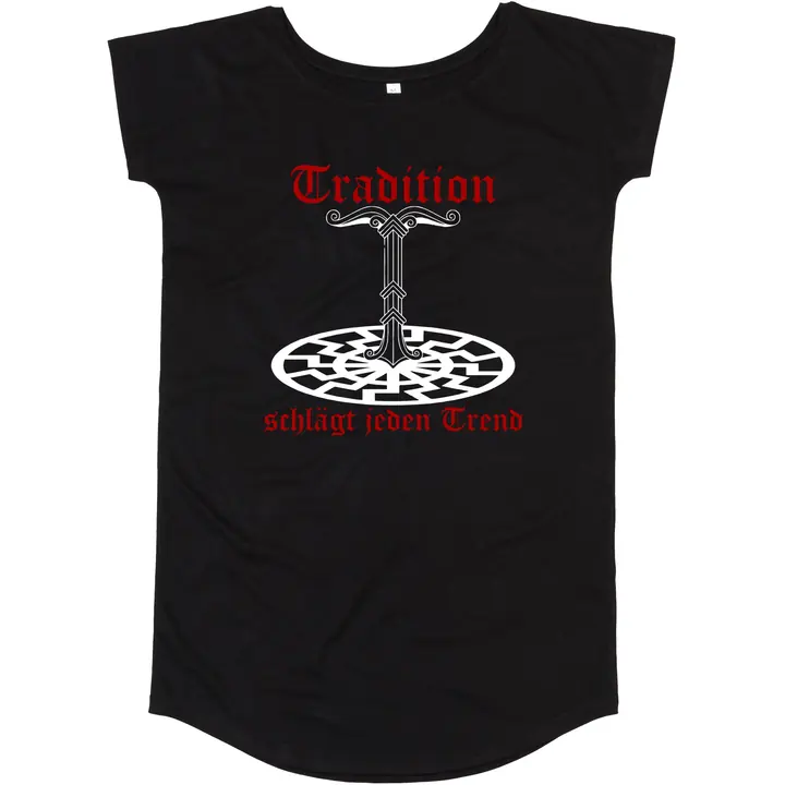 Damen T-Shirt Kleid - Tradition schlägt jeden Trend