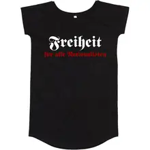 Damen T-Shirt Kleid - Freiheit Vorderseite